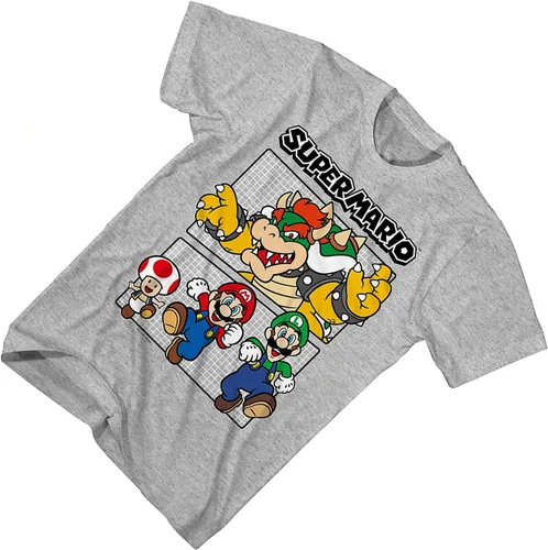 Vista 3 de Nintendo Camiseta de Mario Kart para hombre - Camiseta vintage Mario, Luigi, Zelda, Kirby y Donkey Kong