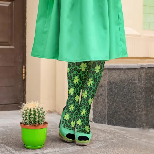 Vista 5 de devor Womens Trouser Socks Athletic for Women's Sock Cotton Crew Socks Fashion St. Patrick's Day Sock