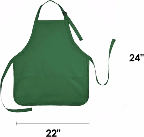 Vista 5 de Impecgear Cafe Restuarant Delantales Babero, Blanco