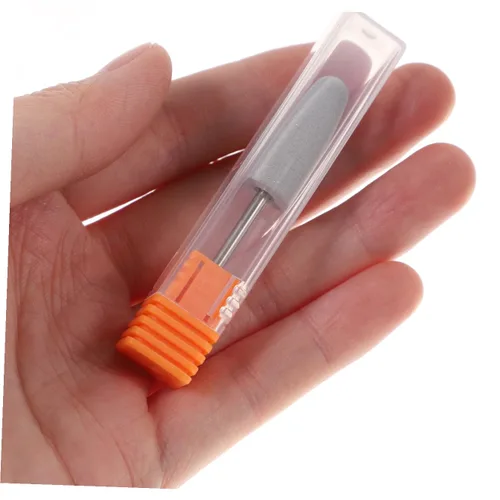 Vista 4 de POPETPOP 2 unids Bits Nail Grinding Head Silicon Bit para Nail Drill Manicura Set para máquina de manicura eléctrica