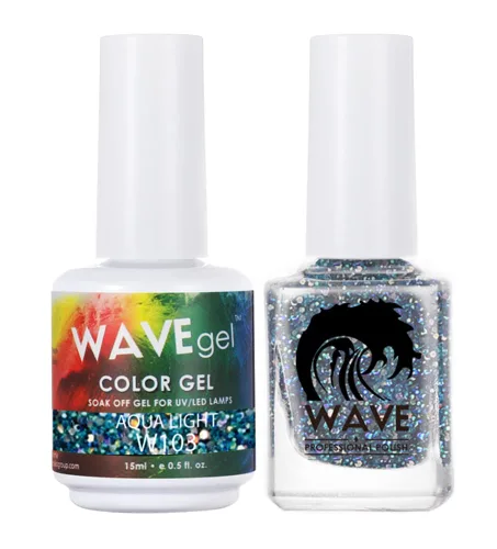 Vista 171 de WAVEGEL - Juego dúo de gel y esmalte de uñas a juego - Colección Simplicity - #P109 Blizzard I 0.5 onzas