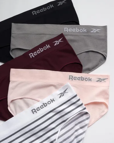 Vista 3 de Reebok Ropa interior sin costuras para mujer (5 unidades)