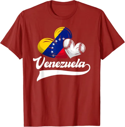 Vista 44 de Camiseta de béisbol venezolana con diseño de corazón y bandera de Venezuela, Negro