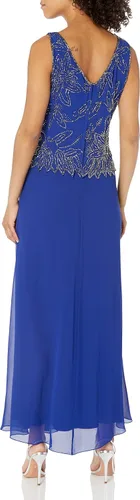 Vista 4 de J Kara Vestido tipo chaqueta con cuentas para mujer Plus