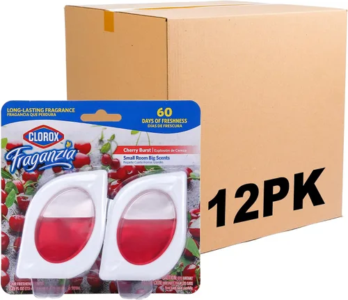 Vista 9 de Clorox Fraganzia - Ambientador para habitaciones pequeñas, manzana y canela, despegar y colocar, sin enchufe, sin batería, para armarios
