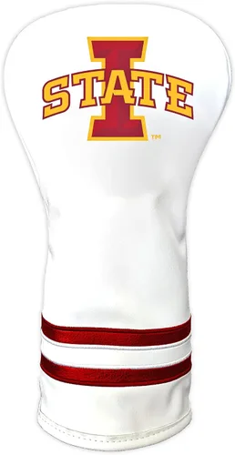 Vista 14 de Team Golf NCAA Blanco Vintage Cubierta para Cabeza de Conductor de Golf, Diseño Ajustado, Diseño Retro