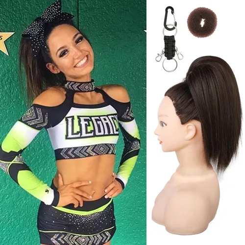 Vista 15 de SEIKEA Pieza de Cabello de Cola de Caballo para Porristas, 10" Lisa Resistente a los Enredos Suave Rubio Natural Extensión de Cola de Caballo