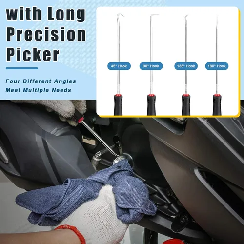 Vista 5 de Glarks Kit de cepillo de limpieza para asiento de copa de manguito de inyector de 6 piezas, reemplazo AP0084 AP0085 3252 compatible con Ford
