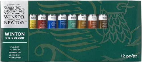 Vista 9 de Winsor & Newton Set de pintura al óleo Winton Color, fluorescente, 3 tubos de 37ml Pigmentos de artista, duraderos, resistentes a la luz