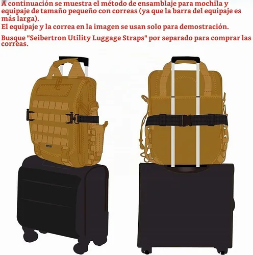 Vista 5 de Seibertron Pro-Multifunción Bandolera Bolsa de Mensajero para Laptop de 14.1" o 17.3" Negro (Black MAX suitable 14.1"Laptop)