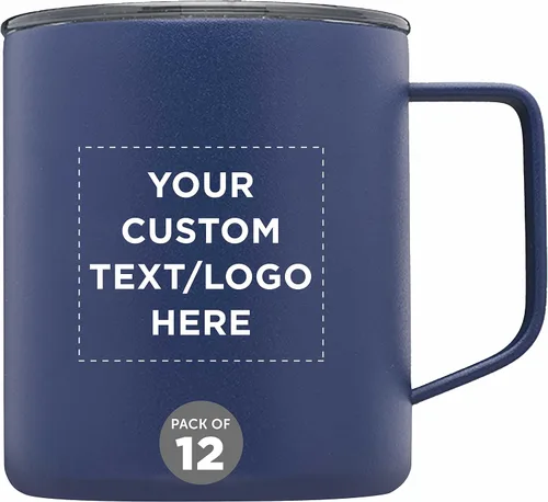 Vista 20 de Kenai - Tazas de viaje personalizadas con recubrimiento en polvo, 13.5 onzas, juego de 24, paquete personalizado a granel, doble pared, perfectas