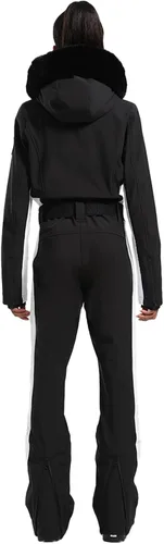 Vista 110 de GSOU SNOW Traje de esquí para mujer, traje de nieve de una pieza, para snowboard, delgado, aislante, impermeable, resistente al viento