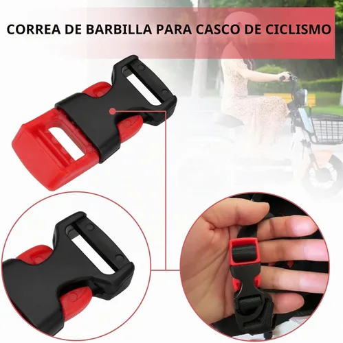 Vista 2 de OTOTEC 2 piezas de repuesto para casco con clip de barbilla y cierre de barbilla, pieza de repuesto para casco adecuado para motocicletas