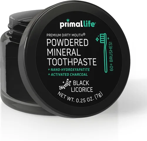 Vista 18 de Primal Life Organics - Dirty Mouth Polvo Dental, Polvo de Limpieza Dental, Aceites Esenciales Saborizados con Caolín Natural y Arcilla de Bentonita
