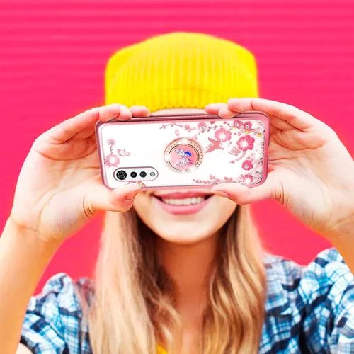 Vista 7 de nancheng Funda para LG Velvet 5G de 6.8 pulgadas, bonita funda de silicona suave rosa para niñas y mujeres con soporte protector para LG Velvet 5G