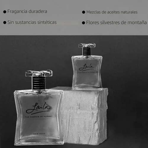 Vista 8 de Geir Ness Laila Eau de Parfum en Spray - Fragancia duradera, fresca, aérea y limpia para mujer - 3.4 oz / 100 ml