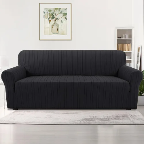 Vista 44 de H.VERSAILTEX Fundas de Loveseat de Alta Elasticidad, Funda de Sofá de 1 Pieza Antideslizante con Parte Inferior Elástica, Fundas de Sofá Gruesas