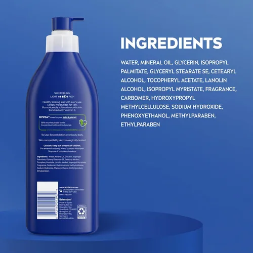 Vista 3 de Nivea Original Daily Moisture Loción corporal 16.9 oz (paquete de 10)