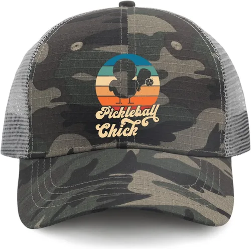 Vista 9 de devor Hats Pickleball Chick Dad Hat for Women Graphic Denim Caps Adjustable