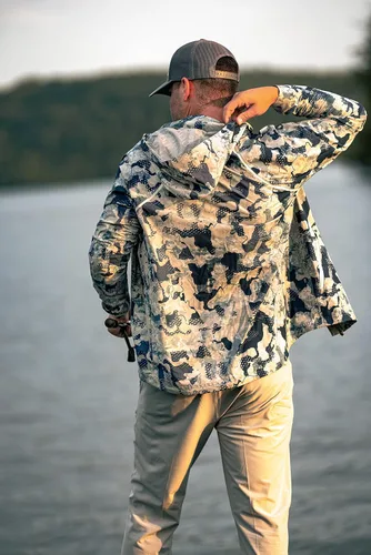 Vista 5 de HUK Chaqueta con cremallera impermeable y resistente al viento para hombre