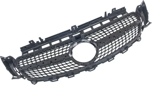 Vista 5 de Parrilla delantera para Mercedes Benz E Class W213 E300 E350 E350 E400 E550, estilo de diamante cromado