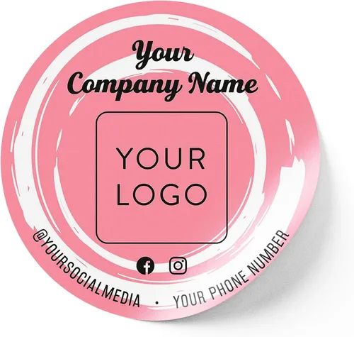 Vista 75 de Calcomanías de vinilo personalizadas con tu imagen, texto, diseño y logotipo. Etiquetas comerciales personalizadas impermeables para embalaje