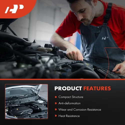 Vista 5 de A-Premium Polea del cigüeñal del equilibrador armónico del motor compatible con Mercedes-Benz C240, C280, C320, C43 AMG, CL500, CLK320, CLK430