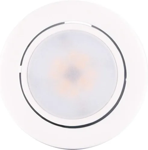 Vista 3 de GETINLIGHT Inlight - Paquete de 5 luces de disco con 2 cables de alimentación, blanco cálido 2700K