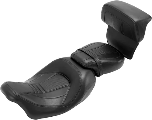 Vista 14 de TCT-MT Asiento de cuero de conductor y pasajero para Harley Street Glide Road King 2009-2019; Road Glide CVO Street Glide 2015-2019;Street Glide