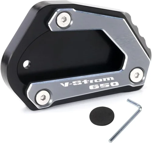Vista 8 de Placa de soporte de extensión lateral de motocicleta compatible con SUZUKI Vstrom 650 650XT 2004-2023 Vstrom Soporte de almohadilla de pie DL650