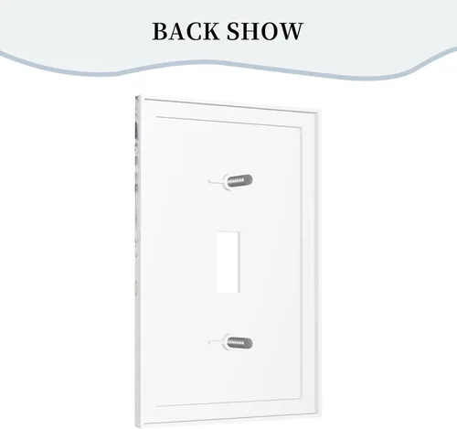 Vista 42 de Decorative Outlet Covers Blue Background White Cat Daisy Floral 2-Gang 1-Gang Wall Plate Single Toggle/Rocker Farmhouse Style Light Switch Covers