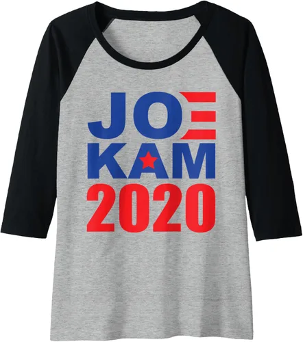 Vista 10 de Biden Harris 2020 Team Camiseta de béisbol raglán JOE KAM, Negro, S