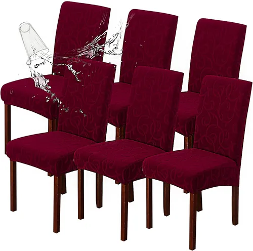 Vista 60 de Genina Fundas impermeables para sillas Parsons de comedor, fundas elásticas para sillas Parsons para comedor, cocina, funda protectora para silla