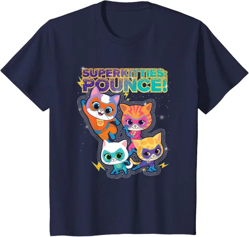 Vista 73 de Disney Junior SuperKitties Pounce! Camiseta de equipo completo, talla S