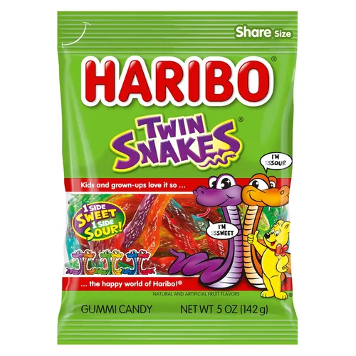 Vista 3 de Haribo, Bolsa de cereza gemela, 5 oz