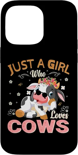 Vista 21 de Just A Girl Who Loves Cows Case for iPhone 16