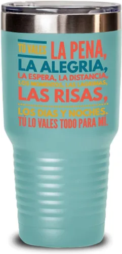 Vista 3 de Regalo para esposo Taza de café para esposa Perfecto regalo para graduados, profesionales y estudiantes Vaso con afirmaciones positivas, Negro