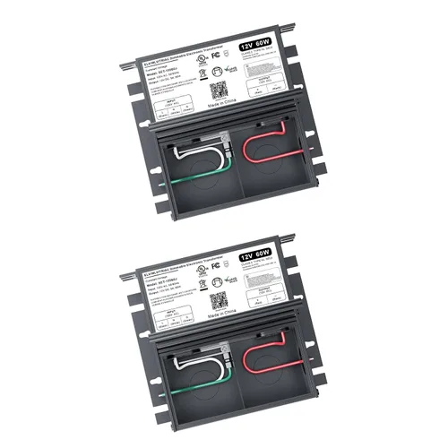 Vista 24 de Controlador LED regulable de 60 W y 12 V para regulador Lutron y Leviton, transformador de fuente de alimentación de CA a CC triac/ELV/MLV para tira