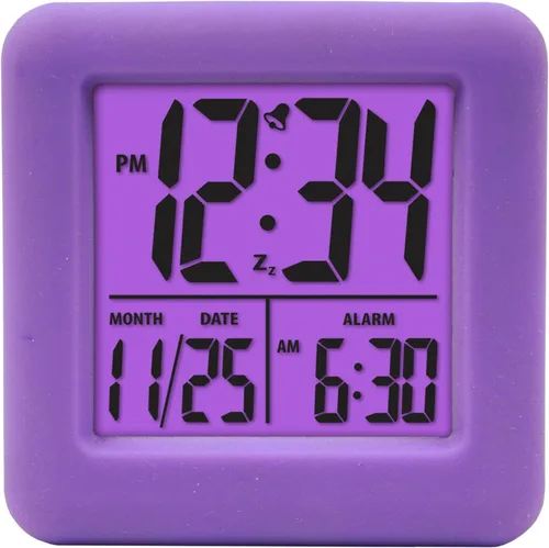 Vista 9 de Equity 70913 Reloj despertador digital de silicona azul con retroiluminación bajo demanda