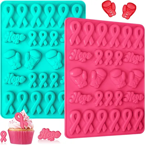 Vista 9 de Webake Moldes de silicona con 6 formas diferentes, molde de 36 cavidades para fondant de chocolate para cupcake, pretzle, cake pop, manualidades