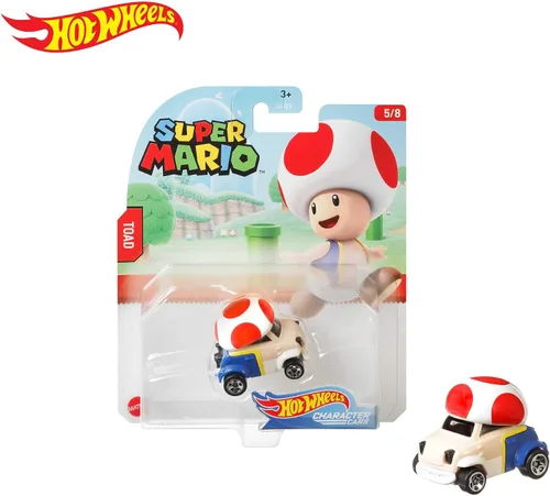 Vista 3 de Hot Wheels Coche de personajes para juegos Super Mario 2020 Series-Sapo Vehículo (5/8)