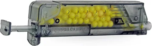 Vista 3 de MetalTac Airsoft Cargador de velocidad BB de 6 mm - Carga rápida de 100 rondas - Paquete de dos