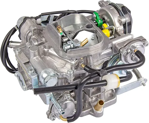 Vista 6 de Carburador de 2 barriles TOY-505 Compatible con camioneta To-yo-ta 22R Motor 1981-1987 con enchufe redondo 2.4L 2366cc 21100-35290 21100-35240
