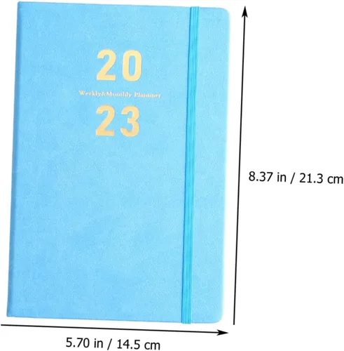 Vista 6 de MAGICLULU Planificador académico, bloc de notas para estudiantes, práctico cuaderno diario para oficina, escuela, diseño portátil ligero para una
