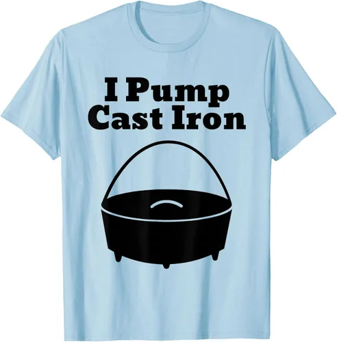 Vista 96 de I Pump - Camiseta de hierro fundido para cocinar al horno holandés