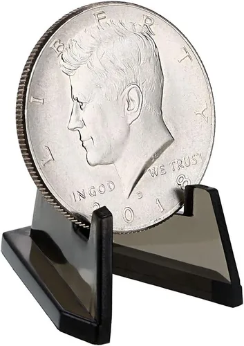 Vista 2 de Hipiwe - Soporte de caballete de acrílico transparente para exhibir monedas, Air-Tite, monedas, relojes de bolsillo, cápsulas, medallas