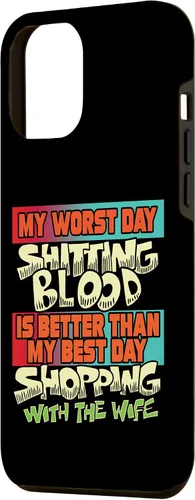 Vista 2 de iPhone 12 Pro Max Shitting Blood Sarcástico Ofensivo Irónico Divertido Extraño Silly Case