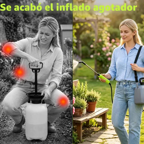 Vista 4 de Pulverizador de batería de 1.35 galones, pulverizador eléctrico con 3