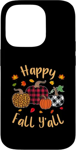 Vista 17 de Happy Fall Y'all Leopard Pumpkin Autumn Season Women Girls Case for iPhone 17