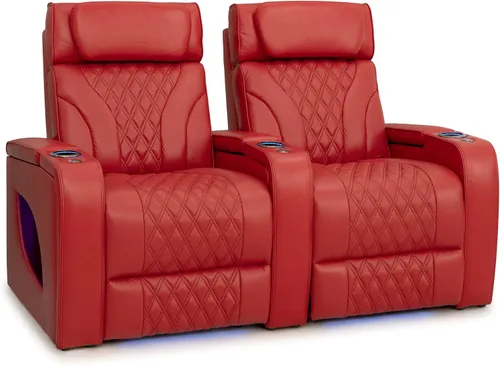 Vista 81 de Seatcraft Luminis LT - Asiento de cine en casa, reclinable, color rojo